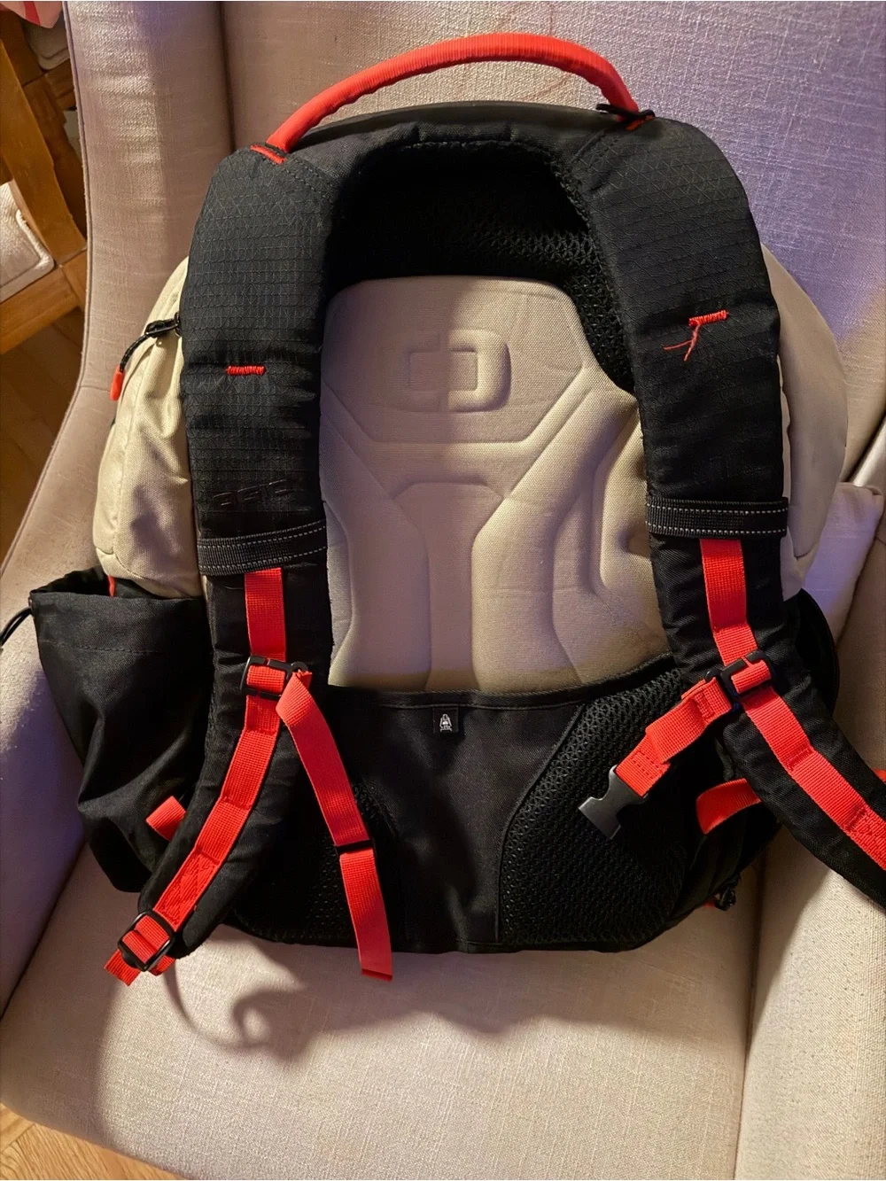 OGIO Renegade Pro Tech Backpack - Rare Tan/Blue/Red Edition